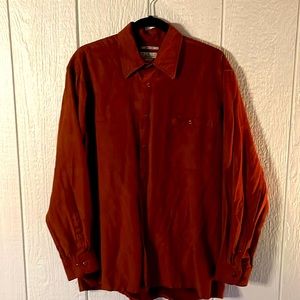 Red velvet button down